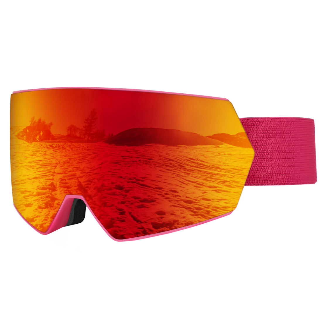 Raytice Kids Ski Goggles Snowboard Goggles, OTG Ski Glasses with UV400 protection, Anti Fog, Anti glare, REVO coated Ski Glasses Skiing Goggles, Suitable for Snowboarding, Snowmobiles