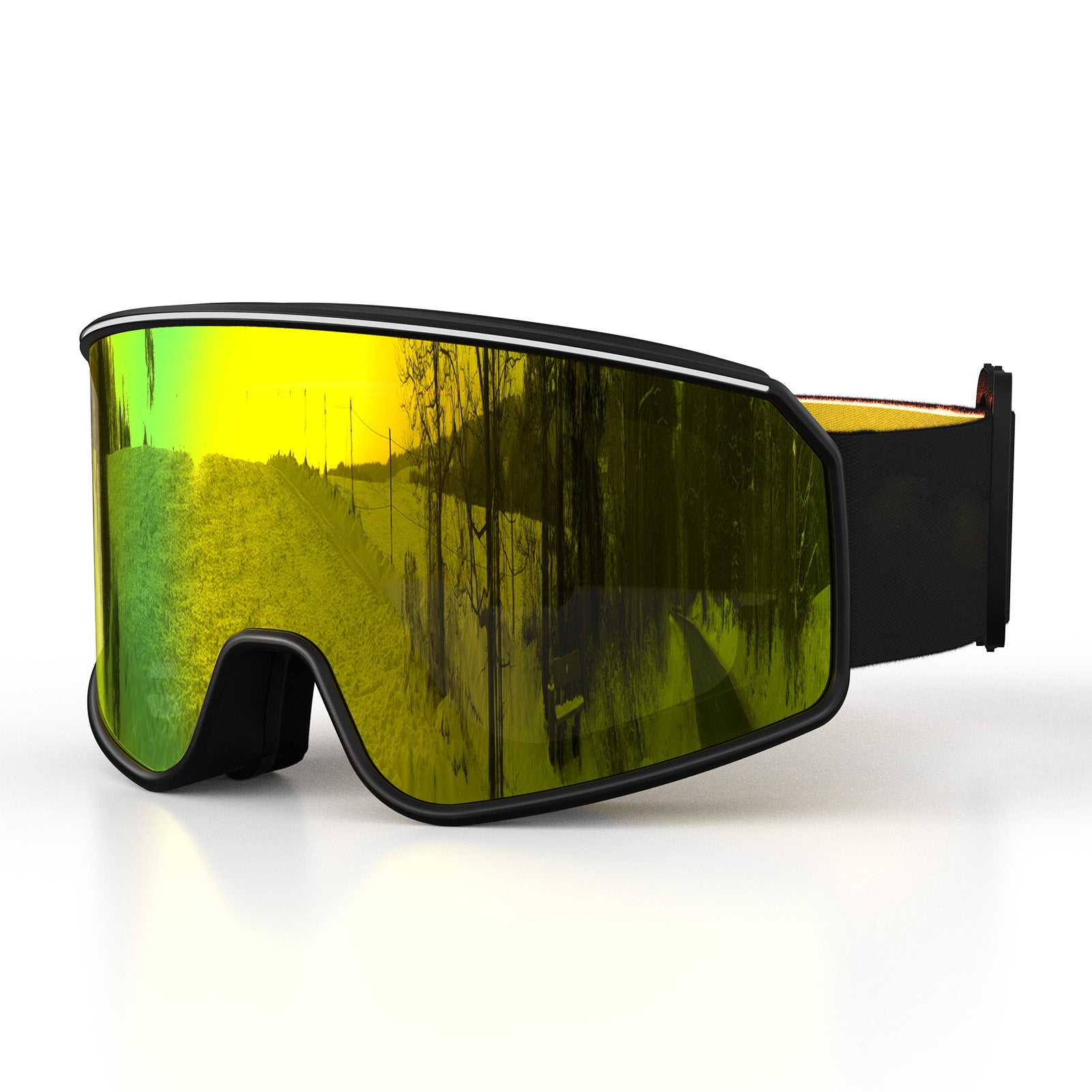Raytice Ski Goggles, Snowboard Goggles, OTG Ski Glasses with UV400 protection, Anti Fog, Anti glare, REVO-Tech Ski Glasses Suitable for Snowboarding,