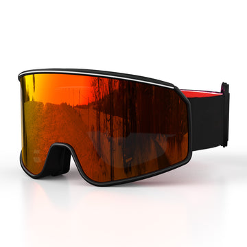 Raytice Ski Goggles, Snowboard Goggles, OTG Ski Glasses with UV400 protection, Anti Fog, Anti glare, REVO-Tech Ski Glasses Suitable for Snowboarding, Snowmobiles Sking Goggles for Men Women