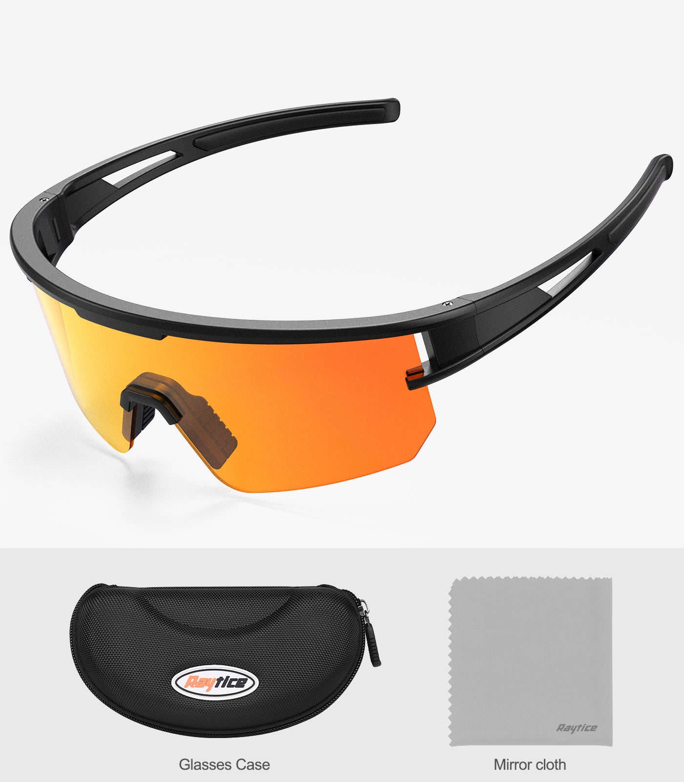 Raytice Cycling Glasses Polarized Sports Sunglasses for Men and Women,Ideal for Driving Fishing Cycling and Running,UV Protection