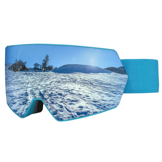 Raytice Kids Ski Goggles Snowboard Goggles, OTG Ski Glasses with UV400 protection, Anti Fog, Anti glare, REVO coated Ski Glasses Skiing Goggles, Suitable for Snowboarding, Snowmobiles